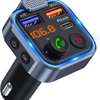Car Bluetooth-compatible  FM Transmitter One Key Bass Mp3 thumb 2