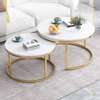 Coffee Table: Nordic Tempered Glass Round Coffee Table thumb 0