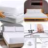 6pc White Fitted Cotton Bedsheets thumb 5