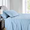 6x6 Blue Stripped Bedsheet Set  (2 sheets & 2 Pillowcases thumb 0