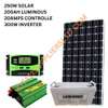 250w solar fullkit with luminous battery thumb 1