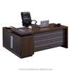 Solid Wood Executive L-Shaped Office Desk with Drawer thumb 2