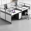 Office Desk : Modern Workstation of 4 with Open Space thumb 1