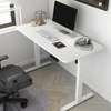 Office Table; White Adjustable Electric Office Table thumb 3