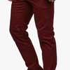 Soft Khaki Wine Red Trousers thumb 1