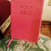 Pink leather-bound Holy Bible NIV thumb 3