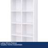 Lazava 8-shelf Cube Bookcase - White Wooden Sto... thumb 1