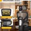Office Chair : High Back Office Chair with Adjustable thumb 6