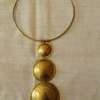 Exotic African-inspired brass necklace thumb 1