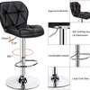 Barstool: Black Adjustable Height Office Barstool thumb 5