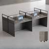 Dark Gray 4 Way Modular Office Workstation thumb 4