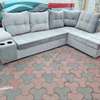 Velvet grey six seater sofa set readly available thumb 1