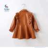 Cute Ruffle Trim PU Leather Jacket thumb 1