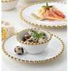 30pc nordic classic dinner set with gold rim. thumb 4