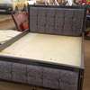 Elegant 5 by 6 tufted grey bed thumb 1
