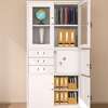 3-Drawer Office Cabinet with Safe & Glass Door Display thumb 5