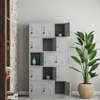 15-Door Secure Staff Locker – Modern Steel Wardrobe thumb 4