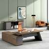 Office Desk : Solid L-Shaped Executive Wood Desk thumb 1