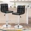 Adjustable Leather Armless Swivel Counter Barstool thumb 6