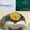 Rolex Oyster Perpetual Yellow dial Watch thumb 4