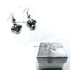 Womens Grey Crystal Earrings with box thumb 0