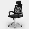 Ergonomic Secretarial Office Chair with Adjustable Headrest thumb 7