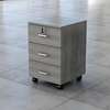 3-Drawer Vertical Mobile File Cabinet with Lock thumb 0