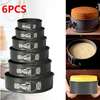 6Pcs Circular Nonstick BakingTins Round MultiSize Mold Trays thumb 2