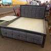 Elegant 5 by 6 tufted grey bed thumb 2