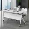 White Rectangular Office Foldable Training Desk thumb 8