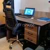 1.2 mtrs office desk plus high back swivel headrest chair thumb 2