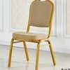 Office Chair: Brown Steel Base Banquet Chair thumb 1