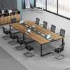 Metal Frame Wooden 2.4m Modern Office Conference Table thumb 13