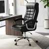 Office Chair : High Back Gray Leather Office Chair thumb 1