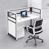 Desk: Modern Single Office Workstation Desk thumb 0