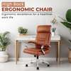 Office Chair: Brown Adjustable Lift Executive Office Chair thumb 2