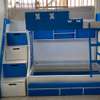 Blue Drawered double decker bunk bed thumb 1