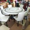 Imported morden marble dinning table 6 seater thumb 0