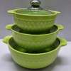 3in1 coloured  ceramic serving dishesset thumb 1