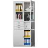 Steel Glass Doors 3 Drawers Office Cabinet With A Safe thumb 10