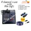 4 channel mixer with free speaker cable,speckons and jackpin thumb 1