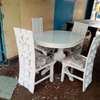 White 4 Seater Dining Table Sets thumb 1