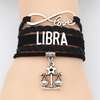 Zodiac Constellation Sign Leather Bracelets thumb 4