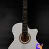 Cowboy Pearl White Concert Size 37 Inch Acoustic Guitar thumb 3