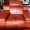1-Seater Orange Leather Seat thumb 0
