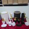 luxury bathroom accessories set with touch of gold & Silver thumb 2