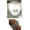 Womens White crystal Fashion Jewelry set thumb 1