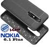 Auto Focus Leather Pattern Soft TPU Back Case Cover for Nokia 6.1 thumb 3
