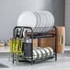 High Quality Heavy Duty 2tier Dish Rack with Cutlery Holder thumb 0