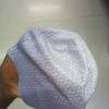 Light grey with white fade Silicone elastic swimming cap thumb 0